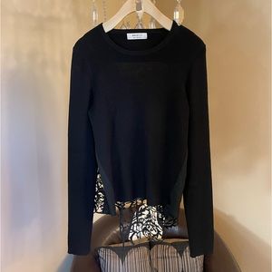 Bailey44 Black Lace Open Back Shirt